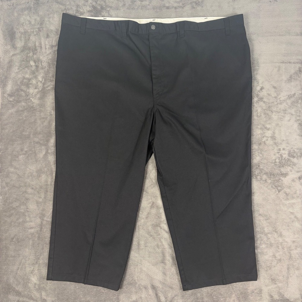 Dickies Pants Mens 58x26 Black LP810BK Flat Front Work Trousers Straight Leg